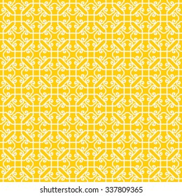 Seamless Chinese Lattice Pattern with Lucky Symbol Called "Ruyi".
