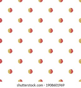 seamless chinese new year pattern background with red and gold glitter dot shape