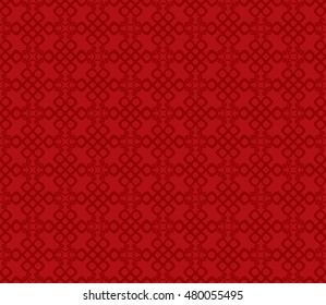 Seamless Chinese Pattern of The Knot of Eternity and The Ruyi Clouds. 