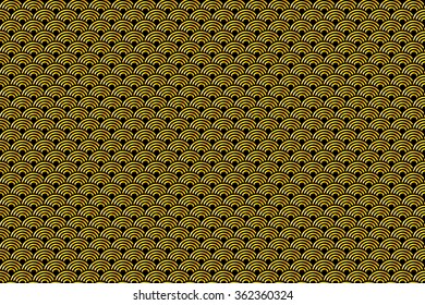 Seamless Chinese Pattern of Lucky Symbols of Ruyi And Lu. Meaning Wealth, Auspiciousness And Good Luck. art