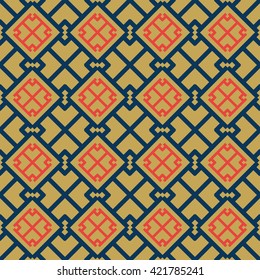 Seamless Chinese pattern Oriental-vector illustration. Original print  tissue  wrapping.