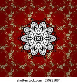 Seamless Chinese Vintage cloud background. vector illustration texture. Red background. Radial gradient shape.