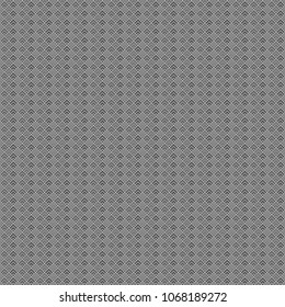 Seamless Chinese window tracery pattern design. Repeated black diamonds and angle brackets on white background. Scallop ornament. Image with scales. Ancient japanese scallops motif. Squama. Vector art