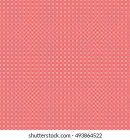 Seamless Chinese window tracery pattern. Repeated stylized red rhombuses on white background. Symmetric geometric abstract wallpaper. Trellis motif. Digital paper, textile print. Vector illustration