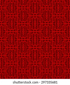 Seamless Chinese window tracery square geometry pattern background.
Seamless background image of square geometry pattern.
