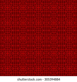 Seamless Chinese window tracery square flower geometry line pattern.
Seamless background image of vintage Chinese style window tracery square flower geometry line pattern.
