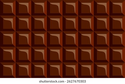 Seamless Chocolate Bar Pattern. Chocolate Bar Seamless Background Pattern.