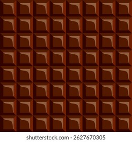 Seamless Chocolate Bar Pattern. Chocolate Bar Seamless Background Pattern.
