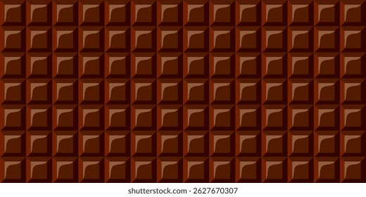 Seamless Chocolate Bar Pattern. Chocolate Bar Seamless Background Pattern.