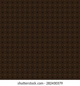 Seamless chocolate brown celtic geometric pattern vector