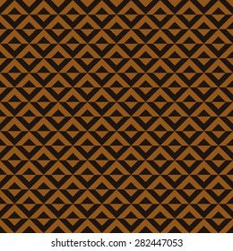 Seamless chocolate brown op art diagonal squares pattern vector