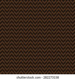 Seamless chocolate brown retro chevron arrows op art pattern vector