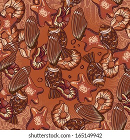Seamless chocolate pattern