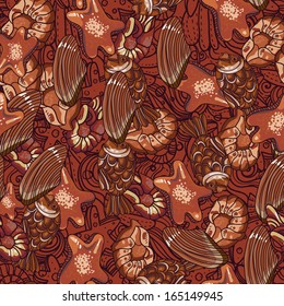 Seamless chocolate pattern