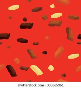 Seamless chocolate pattern. 