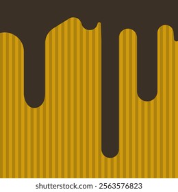 Seamless chocolate streams flow down cones, forming an artistic and delicious dessert-inspired illustration.