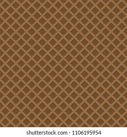 Seamless chocolate wafer pattern, vector background.