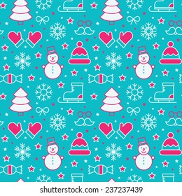 Seamless Christmas background.