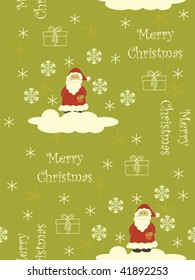 Seamless Christmas background. Easy to edit vector image.