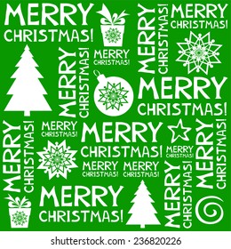 Seamless christmas background. Merry christmas wallpaper. Vector illustration
