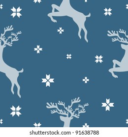 Seamless christmas background with scandinavian pattern