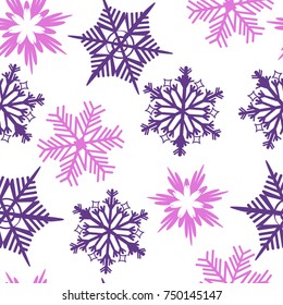 seamless christmas background with snowflake