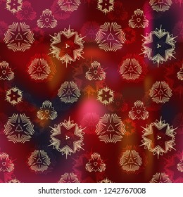 Seamless christmas background with snowflakes.