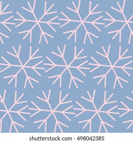 Seamless Christmas background with snowflakes