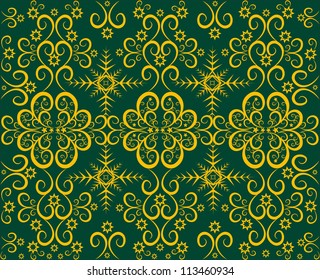 Seamless Christmas background with snowflakes.Editable and adjustable ve?tor