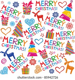seamless christmas background. Vector Illustration