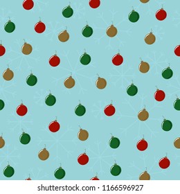Seamless Christmas Bauble Background
