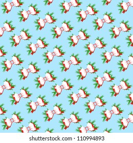 Seamless Christmas bow background