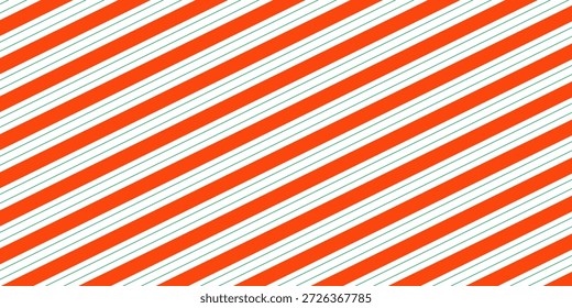 Padrão de listras vermelhas de doces de Natal sem costura. Fundo de cana de doces listrado. Padrão de presente de Natal. Férias de inverno listras fundo. 