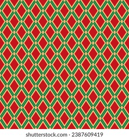 Seamless Christmas Check Pattern. Ideal for Christmas gift wrapping paper.