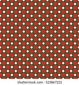 Seamless Christmas Check Pattern. Ideal for wrapping paper designs.