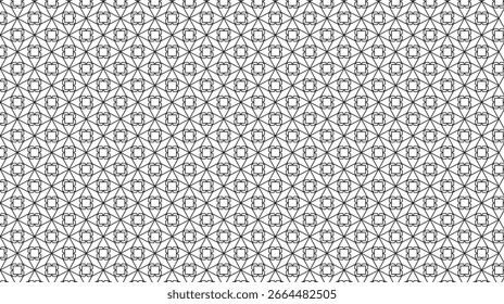 Seamless Christmas design featuring abstract golden stars, ripple backgrounds, and linear grid textures for stylish winter packaging