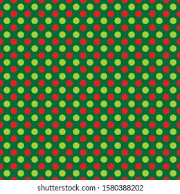 Seamless Christmas dot wrapping paper pattern