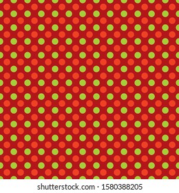 Seamless Christmas dot wrapping paper pattern