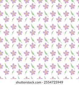 	Seamless Christmas floral pattern with branches, leaves and winter berries.