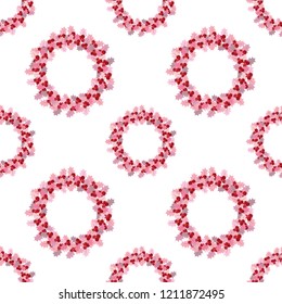 Seamless christmas flower pattern. Background in small flowers for textiles, fabrics, cotton fabric, covers, wallpaper, print, gift wrapping, postcard, scrapbooking