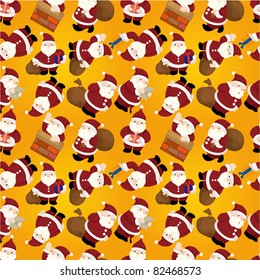 Seamless Christmas funny cartoon - Shutterstock ID 82468573