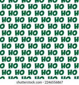 Nahtlose Weihnachten Ho Ho Ho Muster. Ideal für Weihnachtsgeschenkpapier.