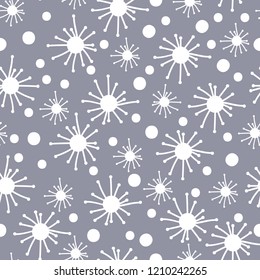 Seamless Christmas illustrations. Abstract vector Pattern with Christmas symbols and design elements for scrapbook