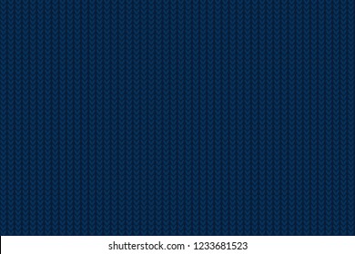 Seamless Christmas knitted pattern. Woolen cloth. Vector illustration. 