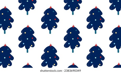 Seamless Christmas or New Year pattern, gift wrapping. Vector illustration