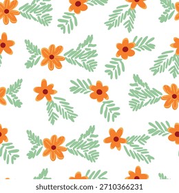 Seamless Christmas and New Year pattern for decoration	