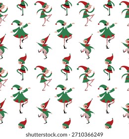 Seamless Christmas and New Year pattern for decoration	