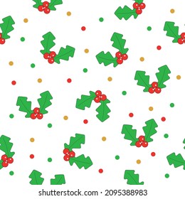 Patrón vectorial de Navidad y Año Nuevo sin problemas. Fondo invernal para tela, papel pintado, textiles, tarjetas de felicitación, scrapbooking.