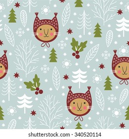 Seamless Christmas pattern