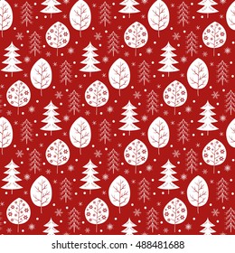 Seamless christmas pattern.